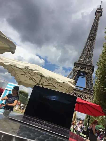 Matt Gardner working in Paris
